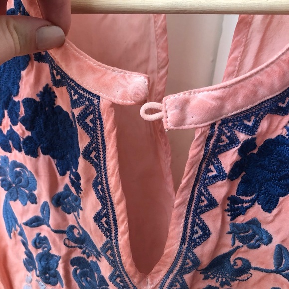 ombré embroidered boho top / NWOT tank - Picture 4 of 5
